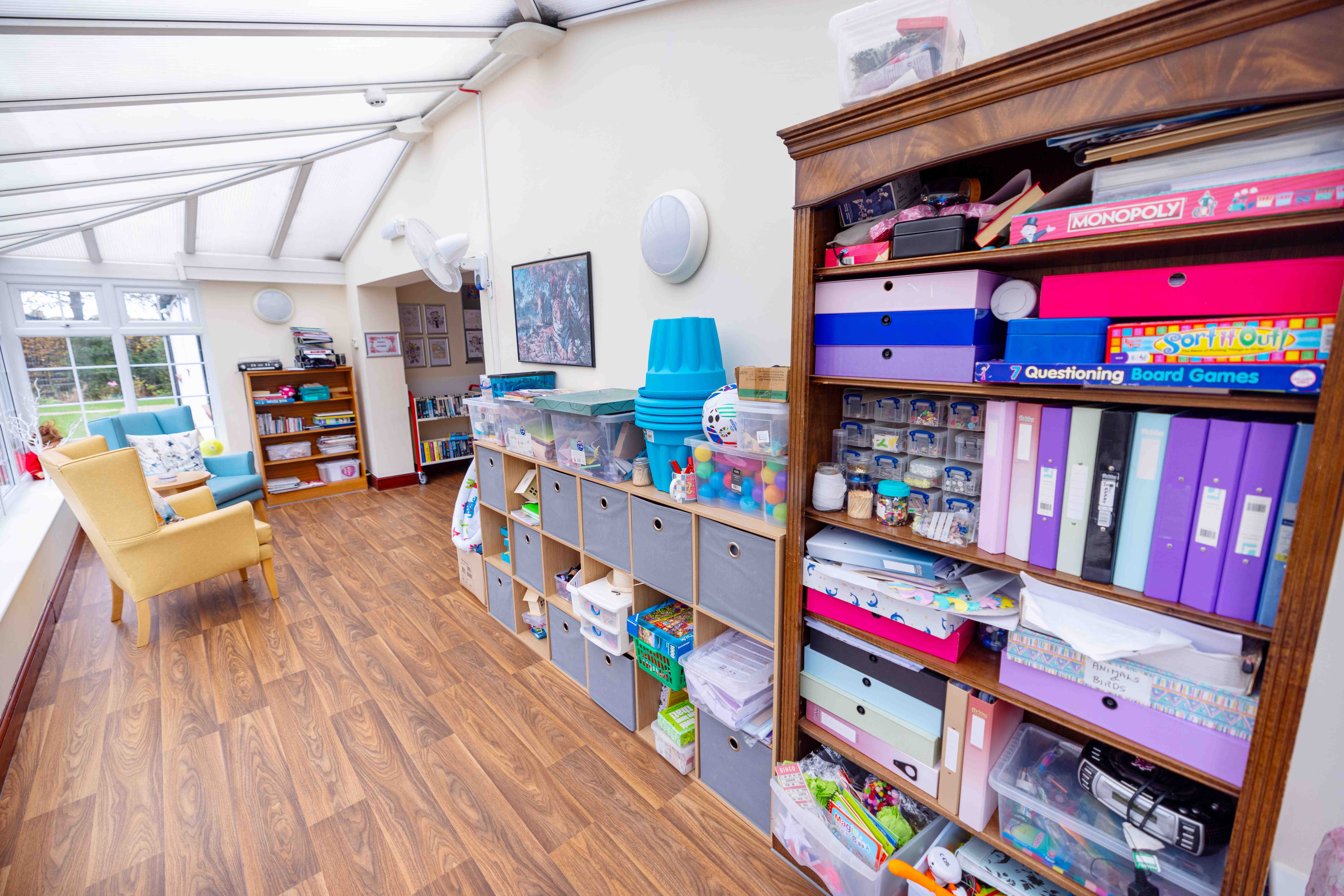 Well-equipped arts and crafts studio for creative activities